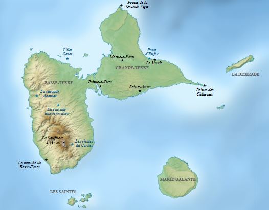 Guadeloupe Map 
